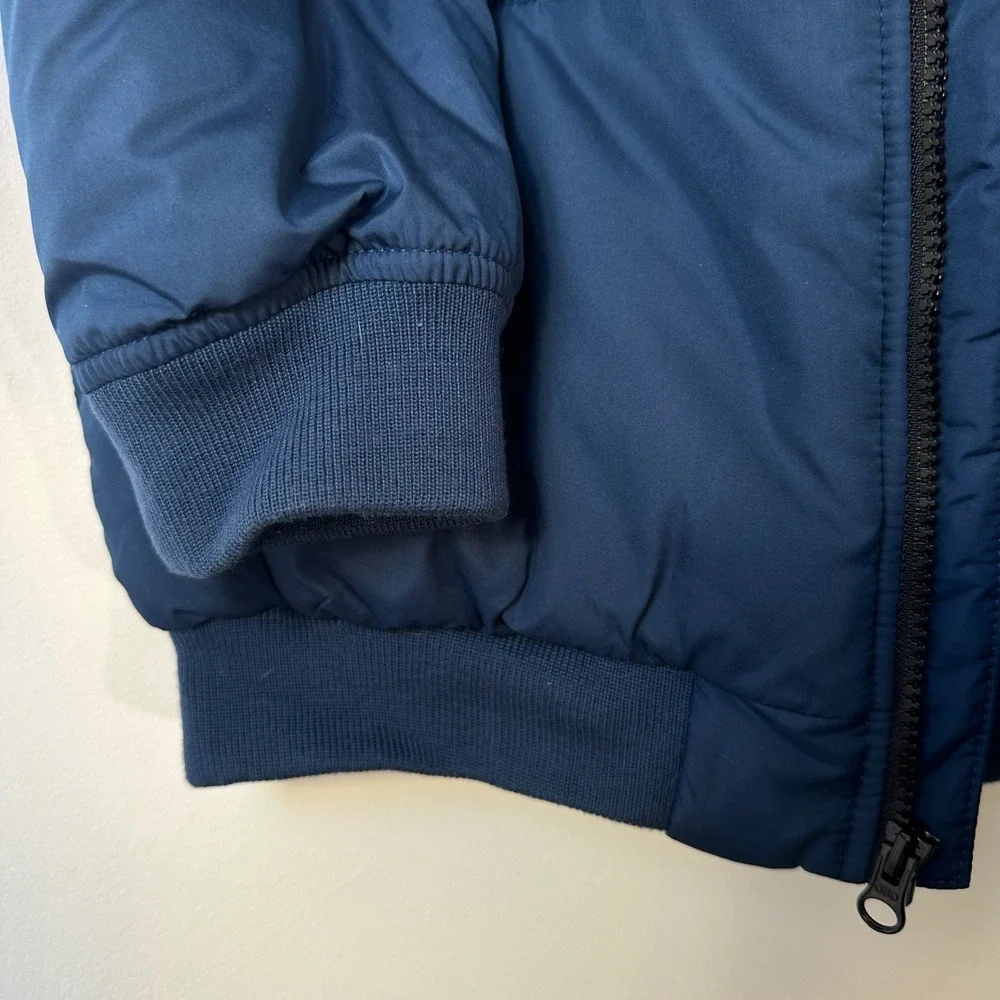 Old Navy Boys XL 14-16 Navy Blue Water-Resistant Hooded Puffer‎ Jacket NWT